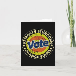 Tarjeta Regalos divertidos anti-trump de detergente de vot