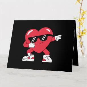 Tarjeta Regalos Divertidos Corazón Bailando Día de San Val