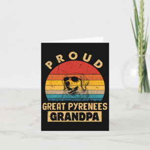 Tarjeta Regalos divertidos de abuelo perro orgulloso Gran