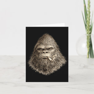 Tarjeta Regalos Divertidos de Bigfoot Vintage Estilo Y2K