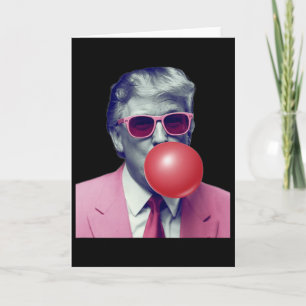 Tarjeta Regalos Divertidos de Chicle Trump Bubble Gum Yum