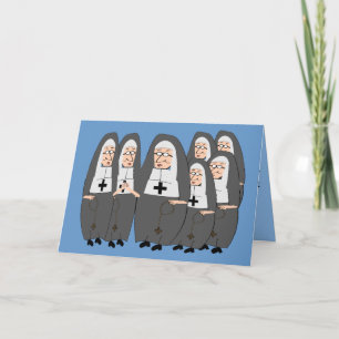 Tarjeta Regalos divertidos de "Monjas Gordas" para cualqui