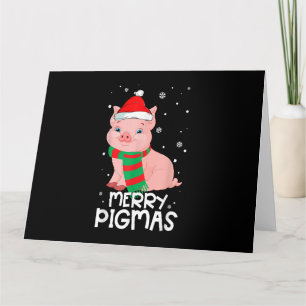 Tarjeta Regalos divertidos de Navidad Pigmas Pijama para