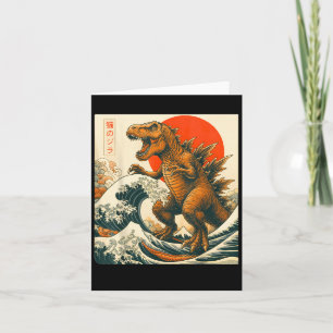 Tarjeta Regalos divertidos del arte japonés de Trexzilla T