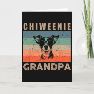 Tarjeta Regalos divertidos para hombres abuelo perro Chiwe