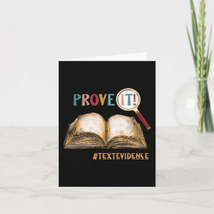 Tarjeta Regalos divertidos para maestros día de prueba de