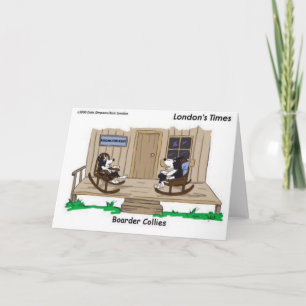 Tarjeta Regalos divertidos y extravagantes para Border Col