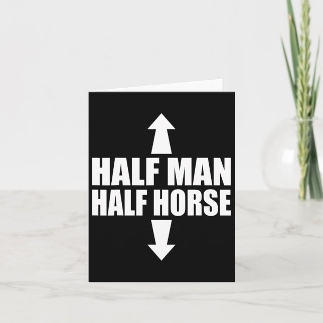 Tarjeta Regalos Ecuestres Para Los Amantes De Caballo Medi (Anverso)