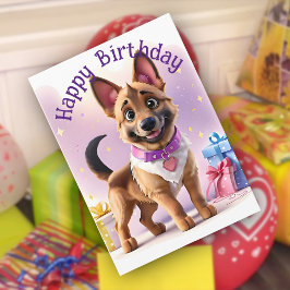 Tarjeta Regalos en abundancia Cumpleaños del cachorro alsa
