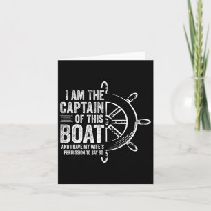 Tarjeta Regalos En Bote Soy El Capitán De Este Sailin En B