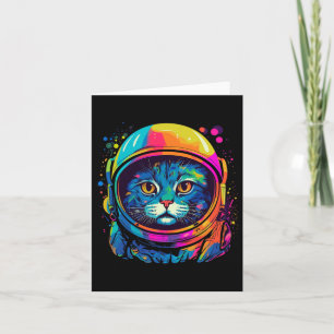 Tarjeta Regalos Espaciales Gato Madre Gato Papá Hombres Mu