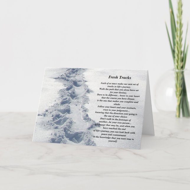 Tarjeta Regalos inspiradores Nuevas pistas (Anverso)