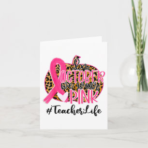 Tarjeta Regalos Maestros Concienciación Sobre El Cáncer De