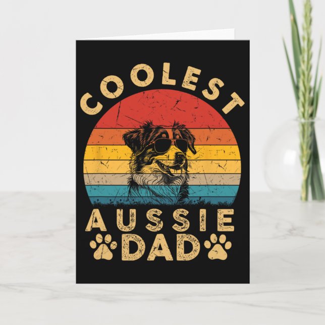 Tarjeta Regalos más geniales para papá australiano para ho (Anverso)