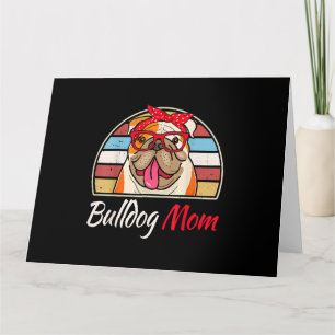 Tarjeta Regalos para Amantes del Bulldog Inglés Papá Mamá