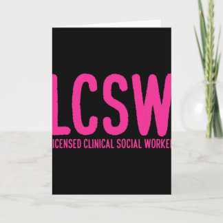 Tarjeta Regalos para Consejeros de Salud Mental Lcsw Clíni