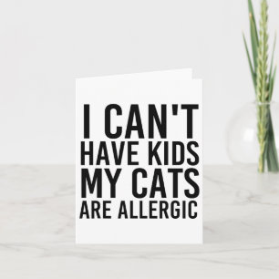 Tarjeta Regalos para los amantes del gato que no puedo ten