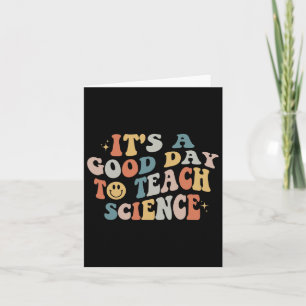 Tarjeta Regalos para maestros de ciencias Es un buen día p