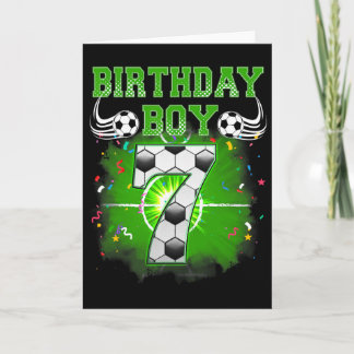 Tarjeta Regalos para niño en su 7º cumpleaños Fanático del