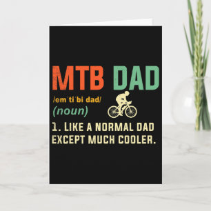 Tarjeta Regalos para papá de bicicleta de montaña con esti