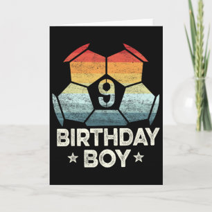 Tarjeta Regalos para un jugador de fútbol de 9 años para s