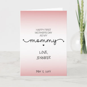 Tarjeta Regalos personalizados para el primer día de la ma