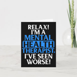 Tarjeta Regalos Terapia De Salud Mental Para Hombres Mujer