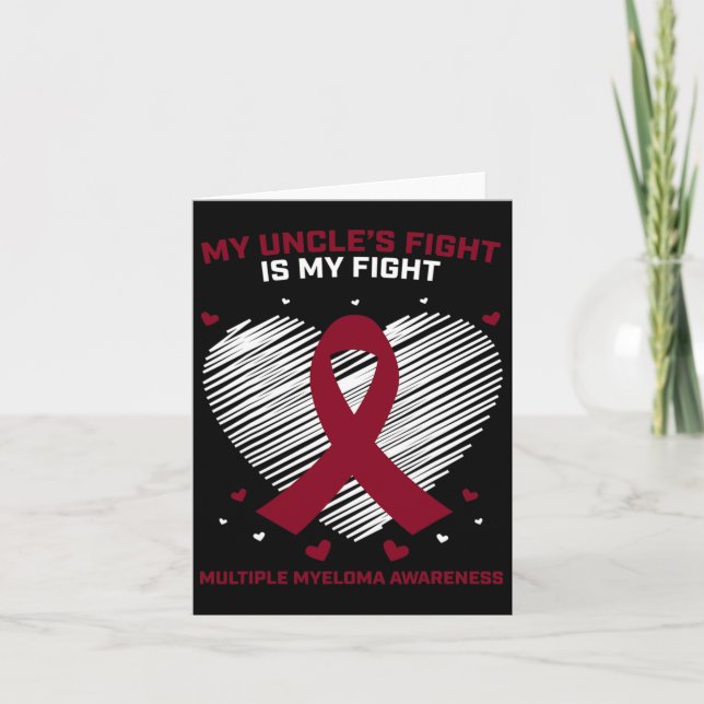 Tarjeta Regalos Uncle Multiple Myeloma Awareness Products  (Anverso)