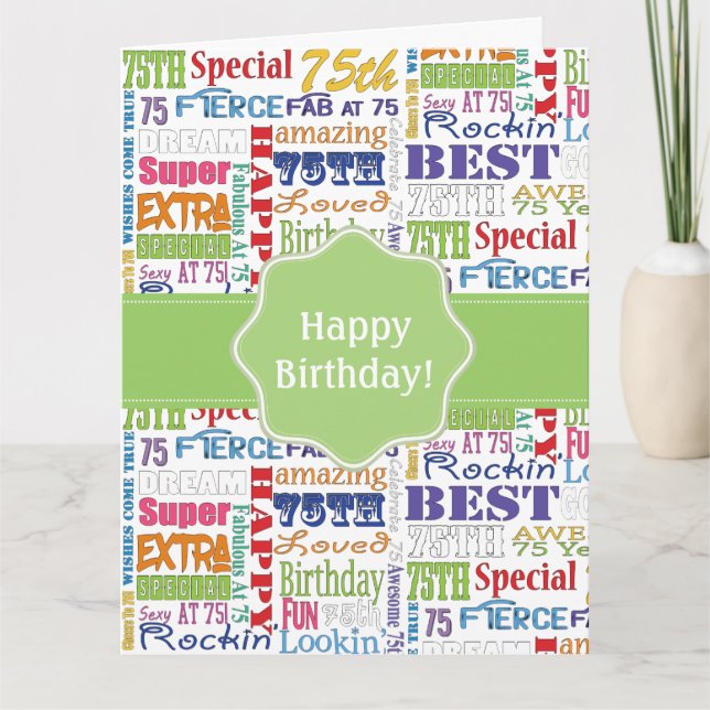 Tarjeta Regalos Únicos Y Especiales De La Fiesta De Cumple (Anverso)