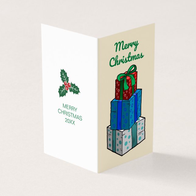 Tarjeta Regalos y presentaciones de navidades (Exterior)