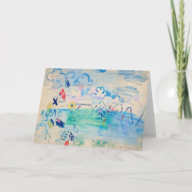 Tarjeta Régates à Cowes | Raoul Dufy (Anverso)
