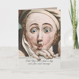 Tarjeta Regency Jane Austen Surprise Funny Birthday Card