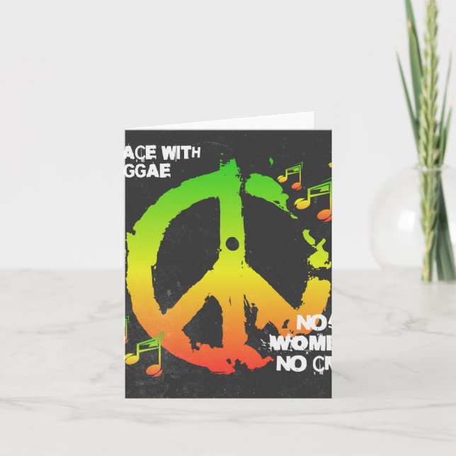 Tarjeta Reggae Peace - Vida Jamaiquina (Anverso)