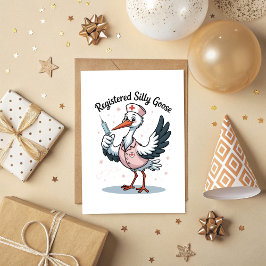 Tarjeta Registered Silly Goose Greeting Card