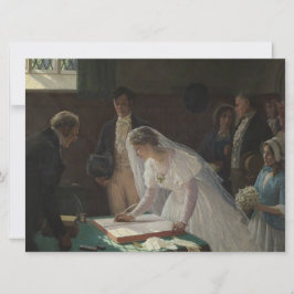 Tarjeta Registro de Bodas (por Edmund Blair Leighton)