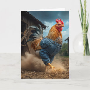 Tarjeta Registro de cumpleaños en un polvoriento corral