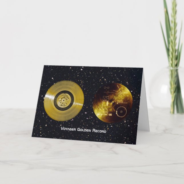 Tarjeta Registro de oro y cubierta de la nave espacial de  (Anverso)