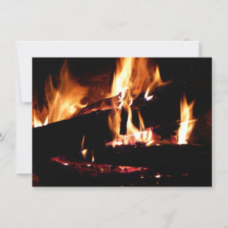 Tarjeta Registros en la fotografía de fuego cálido de la c
