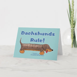 Tarjeta Regla de los Dachshunds
