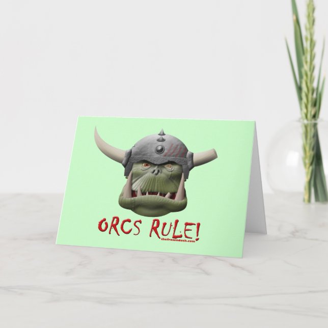Tarjeta ¡Regla de Orcs! (Anverso)