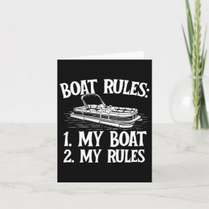 Tarjeta Reglas del barco - Capitán del barco de vela