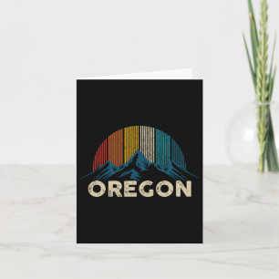 Tarjeta Regon Vintage Mountains Nature Hiking Gift