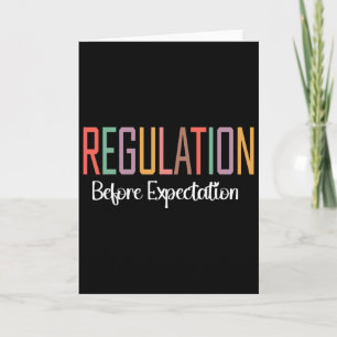 Tarjeta Regulación Antes de la Expectativa Educación Espec