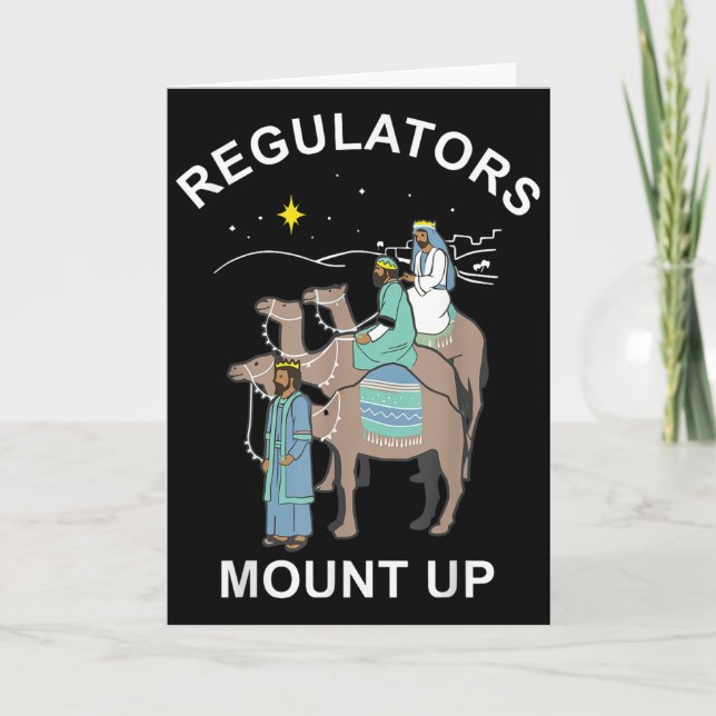 Tarjeta Regulator Mount Cute Up Christmas Three Kings Rein (Anverso)