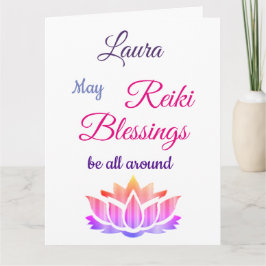 Tarjeta Reiki Blessings Se Bien En Saludar