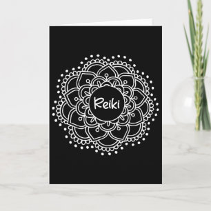 Tarjeta Reiki Mandala . Camiseta de Yoga Inspirador