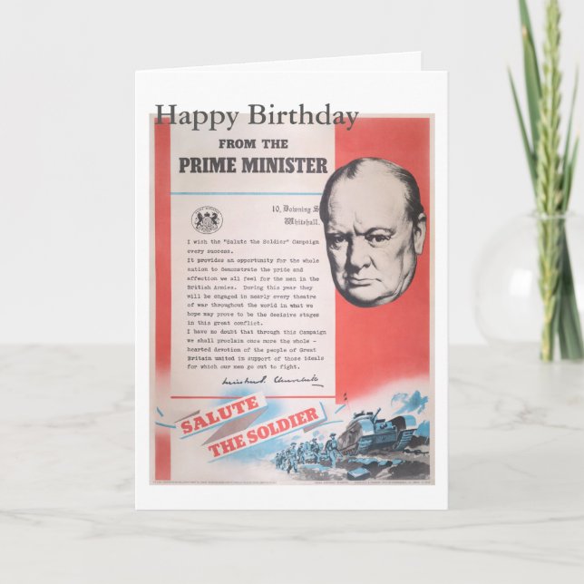 Tarjeta Reimpresión de cartel británico de la época de gue (Anverso)