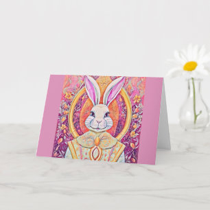 Tarjeta Reina Conejo de Pascua