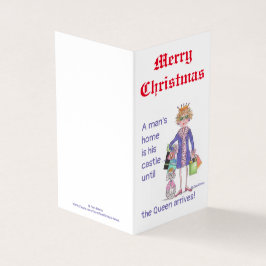 Tarjeta Reina de azul recibe igual trato en personalizado