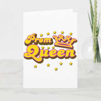 Tarjeta Reina de baile de fin de curso